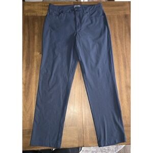 VRST Mens Commuter 4 Way Stretch 5 Pocket Athletic Fit Pant in Navy Size 34x32